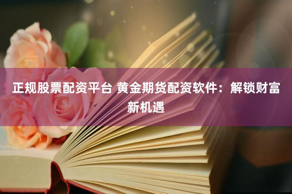 正规股票配资平台 黄金期货配资软件：解锁财富新机遇
