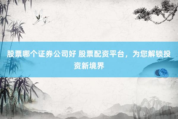 股票哪个证券公司好 股票配资平台，为您解锁投资新境界